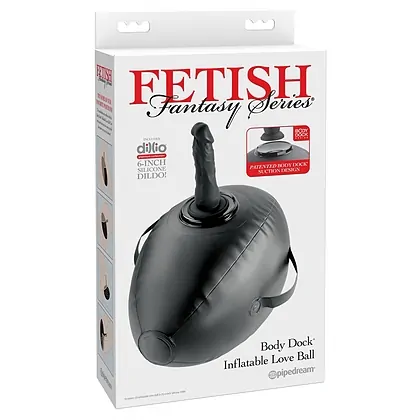 Body Dock Love Ball Saltea Gonflabilă Creativă Pipedream Negru