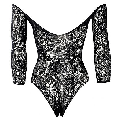 Body Le Desir Wonder Rhinestone Fun Negru S-L