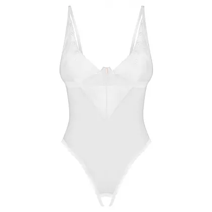 Body Obsessive Alissium Decupat Alb XS-S
