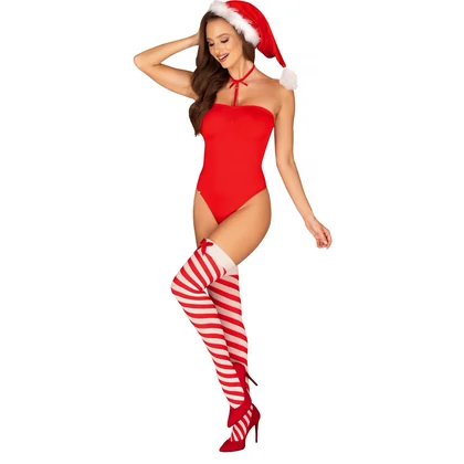 Body Obsessive Kissmas Roșu XS-S