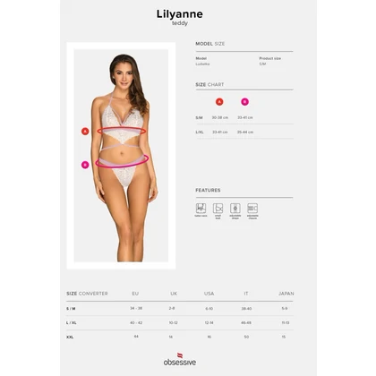 Body Obsessive lilyanne Alb S-M