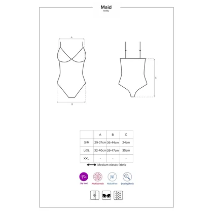 Body Obsessive Maid Albastru S-M