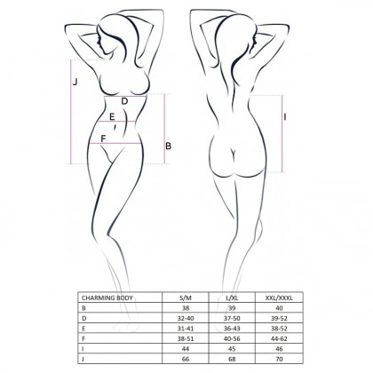 Body Passion Charming Negru S-M