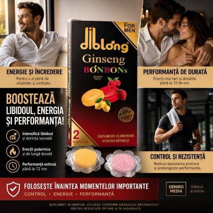 Bomboane Afrodisiace Diblong cu Ginseng pentru Erecție
