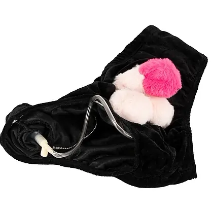 Boxeri cu penis gonflabil, cadou amuzant pentru petreceri Negru