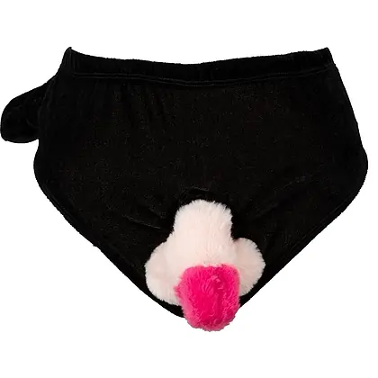 Boxeri cu penis gonflabil, cadou amuzant pentru petreceri Negru