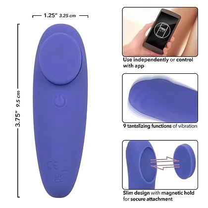 CalExotics Connect Panty Teaser, 9 Moduri Reîncărcabil Mov