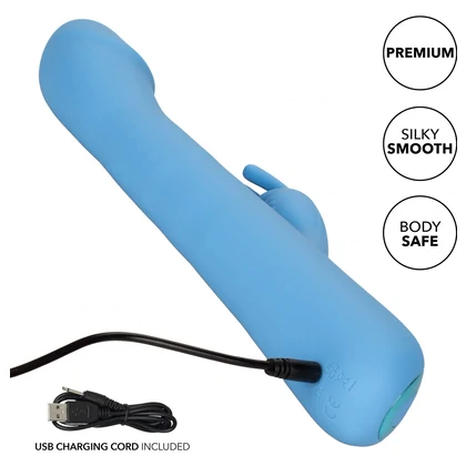 CalExotics Elite Rotating Rabbit Albastru - 10 Funcții
