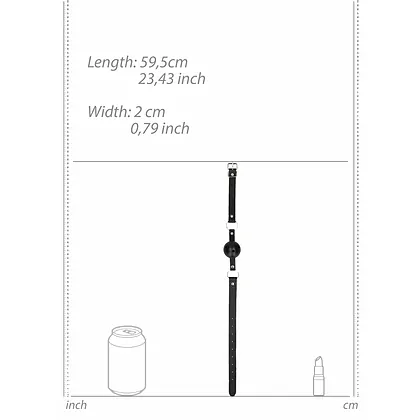 Căluș Cu Bilă Ouch Negru