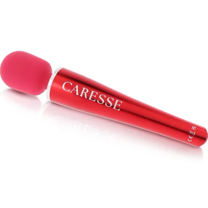 Caresse Pro Wand 8000rpm - 5 Moduri, IPX7, 120 Min Roșu