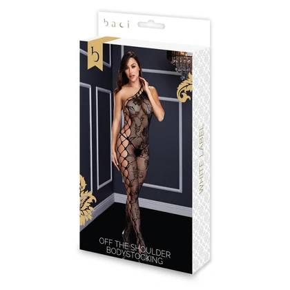 Catsuit Baci Off The Shoulder Negru S-L