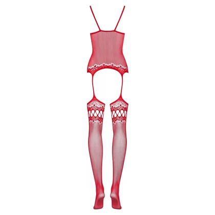 Catsuit Obsessive F214 Roșu S-L