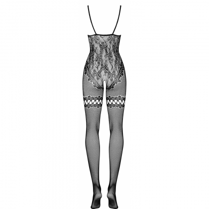 Catsuit Plasă Obsessive F213 Negru S-L