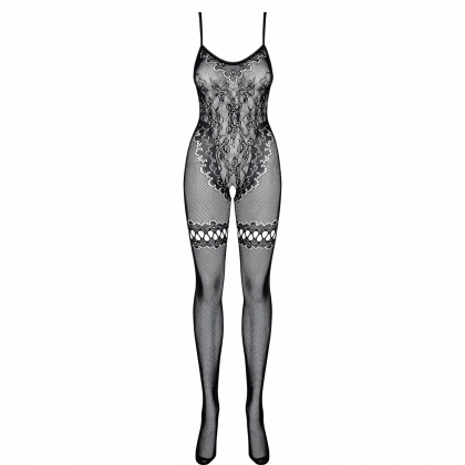 Catsuit Plasă Obsessive F213 Negru S-L