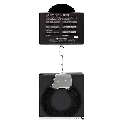 Catuse Beginners Handcuffs Furry Negru
