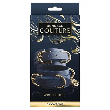 Cătușe Bondage Couture Wrist Albastru