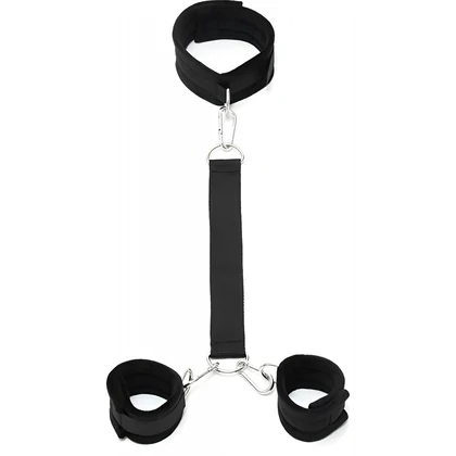 Cătușe cu Zgardă Soft Collar Rimba Negru
