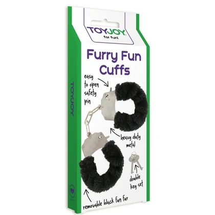 Cătușe Furry Fun Cuffs Negru