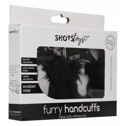 Cătușe cu Blăniță Furry Fun cu Buton de Eliberare