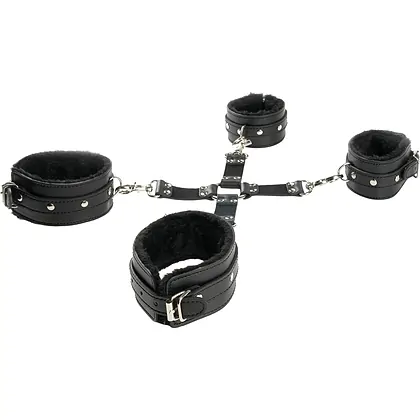 Cătușe Legat Mâini Și Picioare Negru