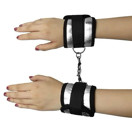 Cătușe Lovetoy Struggle My Handcuff — Neopren Negru