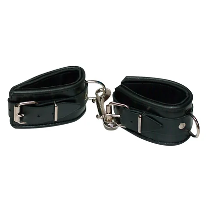 Cătușe Mâini Leather Cuffs Negru