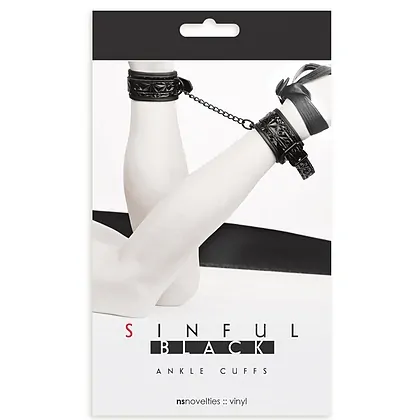 Cătușe Sinful Ankle Negru