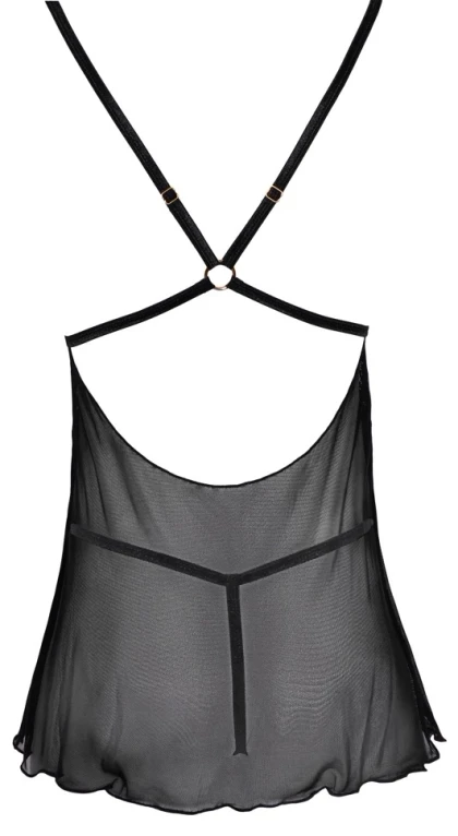 Chemise Cottelli Collection Transparent Fun Negru S