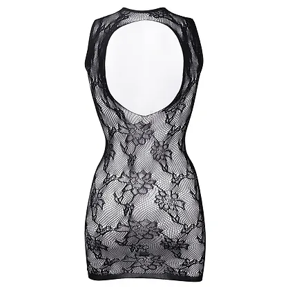 Chemise Le Désir High Neck Lace Mini Dress Negru S-L