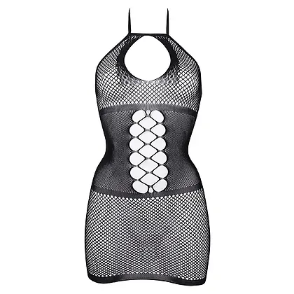 Chemise Le Desir Peek-A-Boo Fishnet Negru S-L