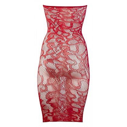 Chemise Le Desir Star Rhinestone Roșu XL-2XL