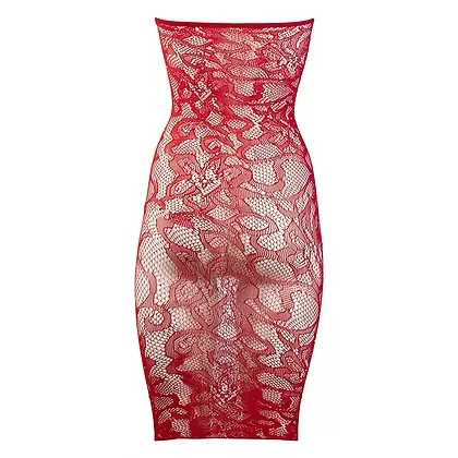 Chemise Le Desir Star Rhinestone Roșu XL-2XL