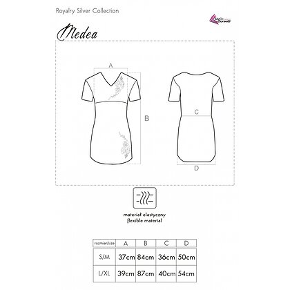 Chemise LivCo Medea Negru S-M