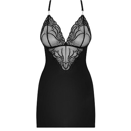 Chemise Obsessive 828-CHE Negru L-XL