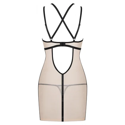 Chemise Obsessive Nudelia Noir Bej S-M