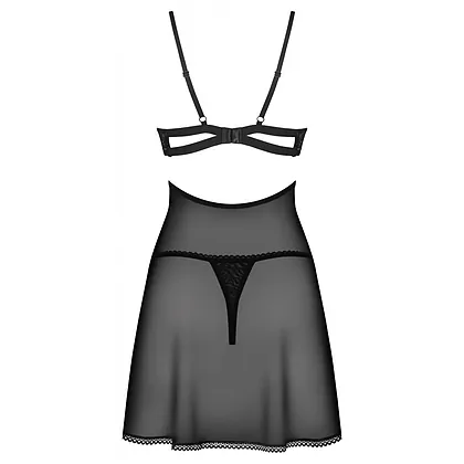 Chemise Obsessive Nutris Negru XS-S