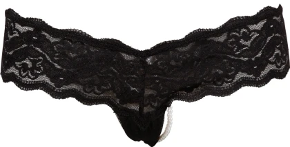 Chilot Cu Mărgele Cottelli Collection Dakota Negru S