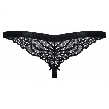 Chilot Decupat Obsessive 828-THC Negru S-M