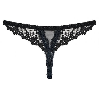 Chilot Decupat Obsessive Letica Negru S-M