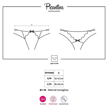 Chilot Decupat Obsessive Picantina Negru S-M