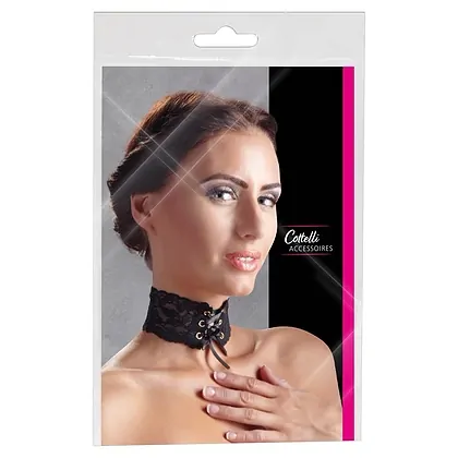 Choker Lace Negru