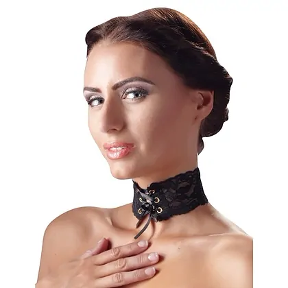 Choker Lace Negru