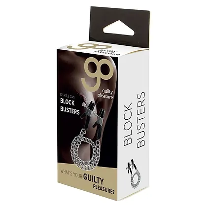 Cleme Pentru Sfârcuri Block Busters Argintiu