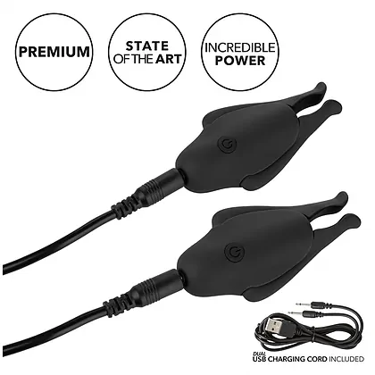 Cleme Pentru Sfârcuri Cu Vibrație Nipplettes Play Negru