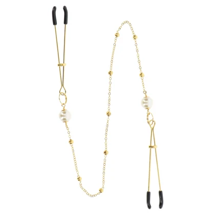 Cleme Pentru Sfârcuri Deluxe Chain Auriu