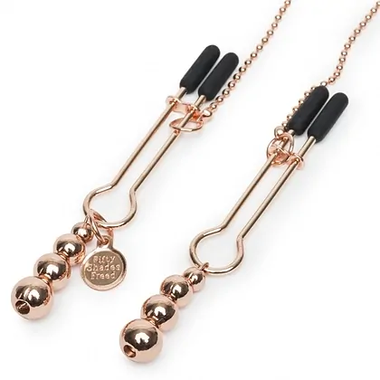 Cleme Pentru Sfârcuri Lanț al Plăcerii Totale Auriu