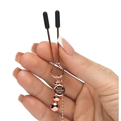 Cleme Pentru Sfârcuri Lanț al Plăcerii Totale Auriu