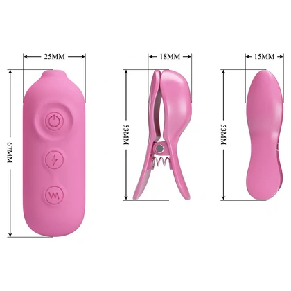 Cleme Pentru Sfârcuri Romantic Wave II 3 Trepte 7 Funcții Roz
