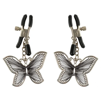 Cleme Sfârcuri Butterfly Argintiu