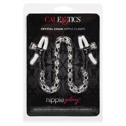 Cleme Sfârcuri Crystal Chain Argintiu